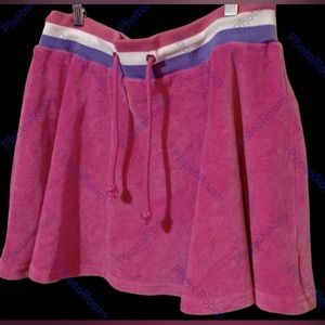 🔥HTF Y2K JUICY VELOUR SKIRT IN PINK 💕